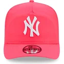 gorra-curva-rosa-ajustable-golfer-everyday-nylon-de-new-york-yankees-mlb-de-new-era