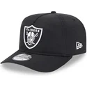 casquette-courbee-noire-ajustable-golfer-everyday-nylon-las-vegas-raiders-nfl-new-era