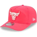 petten-gebogen-roze-verstelbare-band-golfer-everyday-nylon-van-chicago-bulls-nba-van-new-era