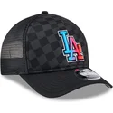 svart-trucker-keps-9forty-m-crown-a-frame-gradient-raceway-los-angeles-dodgers-mlb-fran-new-era