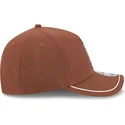 braune-gebogene-snapback-kappe-9forty-m-crown-a-frame-motorsport-der-los-angeles-dodgers-mlb-von-new-era