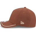 braune-gebogene-snapback-kappe-9forty-m-crown-a-frame-motorsport-der-los-angeles-dodgers-mlb-von-new-era