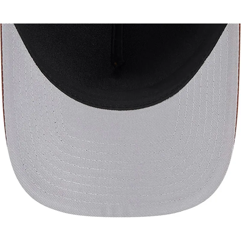 braune-gebogene-snapback-kappe-9forty-m-crown-a-frame-motorsport-der-new-york-yankees-mlb-von-new-era