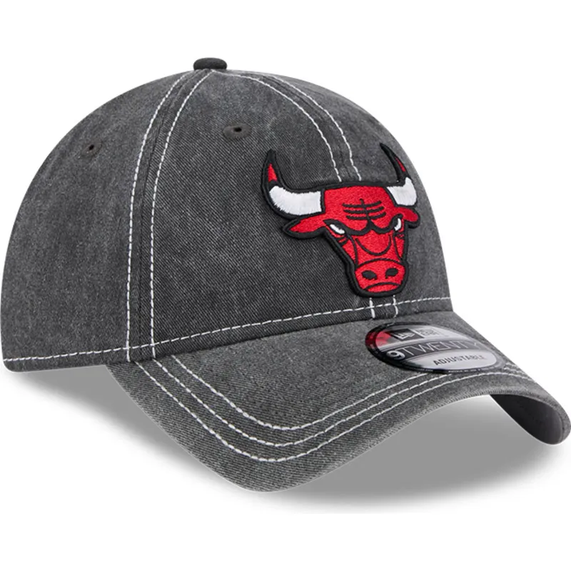 szara-regulowana-czapka-z-zakrzywionym-daszkiem-9twenty-washed-contrast-chicago-bulls-nba-new-era