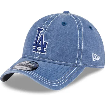 Gorra curva azul ajustable con logo azul 9TWENTY Washed Contrast de Los Angeles Dodgers MLB de New Era