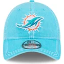 new-era-curved-brim-9twenty-washed-contrast-miami-dolphins-nfl-blue-adjustable-cap