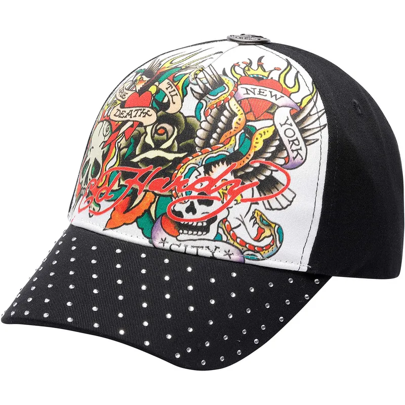petten-gebogen-zwart-verstelbaar-true-til-death-van-ed-hardy