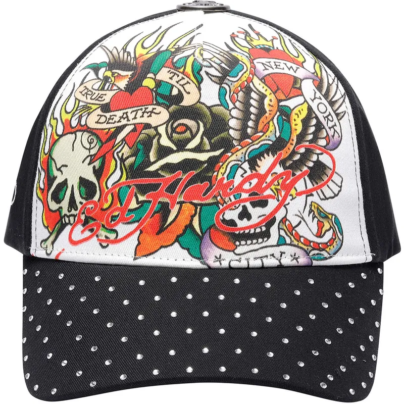 cap-gebogen-black-adjustable-strap-van-ed-hardy