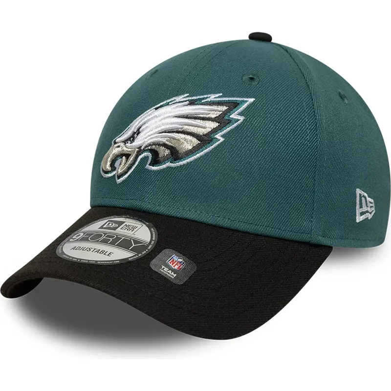 petten-gebogen-groen-verstelbare-band-9forty-the-league-van-philadelphia-eagles-nfl-van-new-era