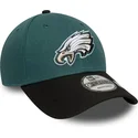 casquette-courbee-verte-et-noire-ajustable-9forty-the-league-philadelphia-eagles-nfl-new-era