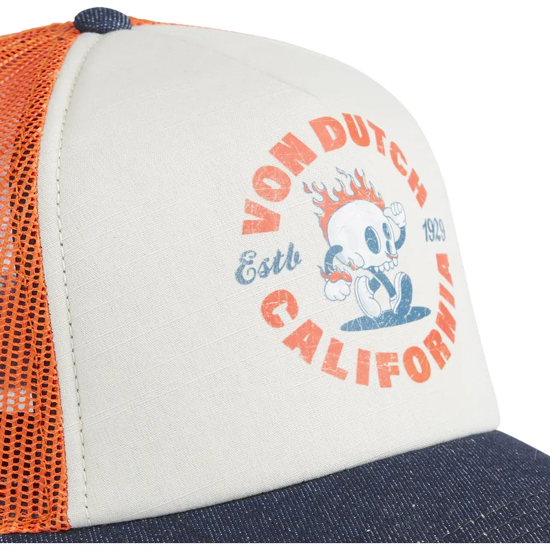 von-dutch-crew22-beige-orange-og-bla-trucker-kasket