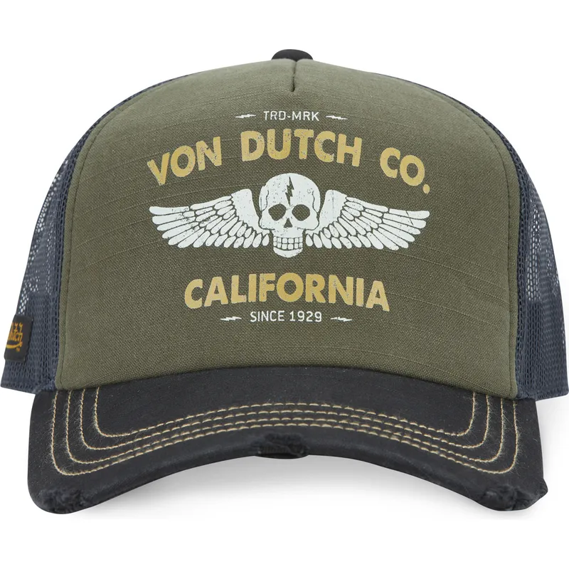 gron-bla-og-sort-trucker-kasket-crew24-fra-von-dutch
