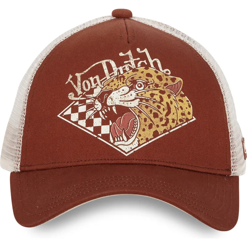 braune-und-beige-gue-trucker-kappe-von-von-dutch