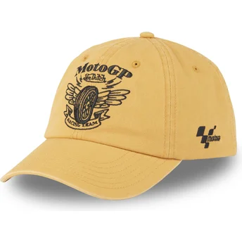 Von Dutch Curved Brim MOTO4 Yellow Adjustable Cap