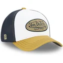hvid-sort-og-gul-trucker-kasket-terry04-fra-von-dutch