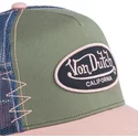 gron-bla-og-lyserod-trucker-kasket-used-03-fra-von-dutch