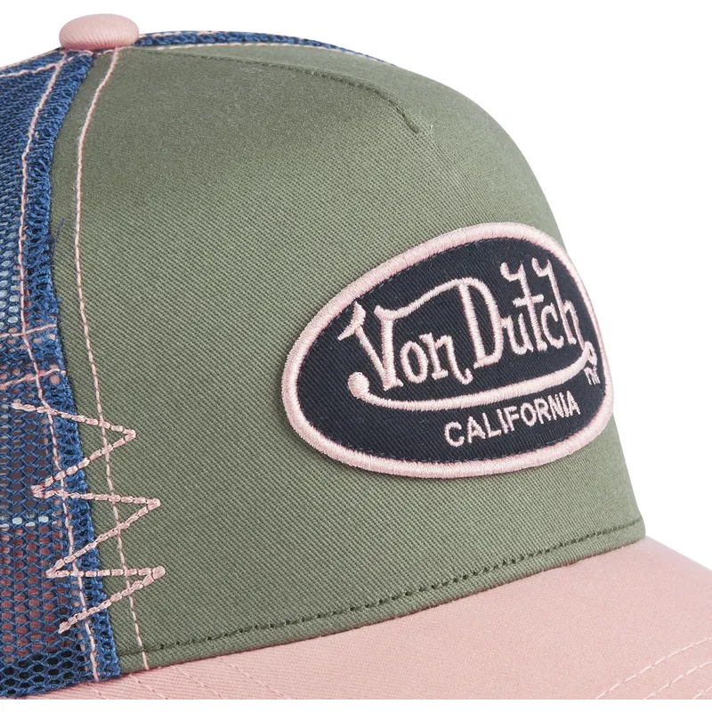 cappellino-trucker-verde-blu-e-rosa-used-03-di-von-dutch