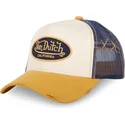 casquette-trucker-beige-bleue-et-jaune-used-05-von-dutch