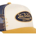 cappellino-trucker-beige-blu-e-giallo-used-05-di-von-dutch