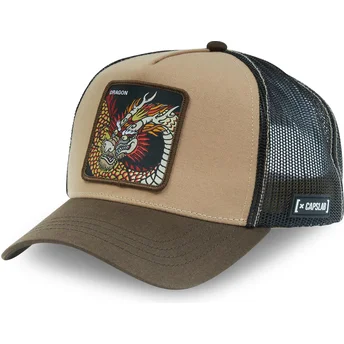 Braune Trucker-Kappe Drache DRA Beasts von Capslab