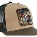cappello-trucker-marrone-dragone-dra-beasts-di-capslab