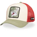 beige-rod-og-gron-bugs-bunny-trucker-kasket-loo11-bug1-looney-tunes-fra-capslab