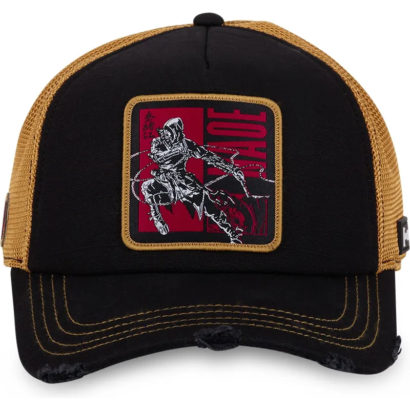cappellino-trucker-nero-e-giallo-fujibayashi-naoe-nao2-assassin-s-creed-di-capslab