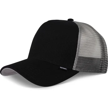 Petten gebogen zwart snapback HFT Waffle Jersey van Djinns
