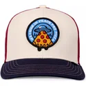 cappello-snapback-curvo-beige-rosso-e-blu-per-bambino-peace-pizza-food-di-djinns