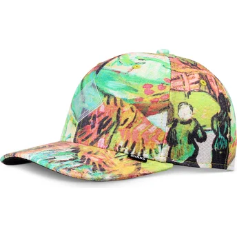 Petten gebogen multicolor snapback van Djinns