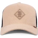 petten-gebogen-bruin-snapback-hft-pole-fleece-van-djinns