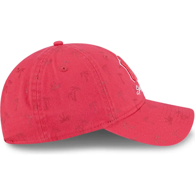 petten-gebogen-roze-verstelbaar-9twenty-pattern-spring-training-fan-pack-2025-van-new-york-yankees-mlb-van-new-era