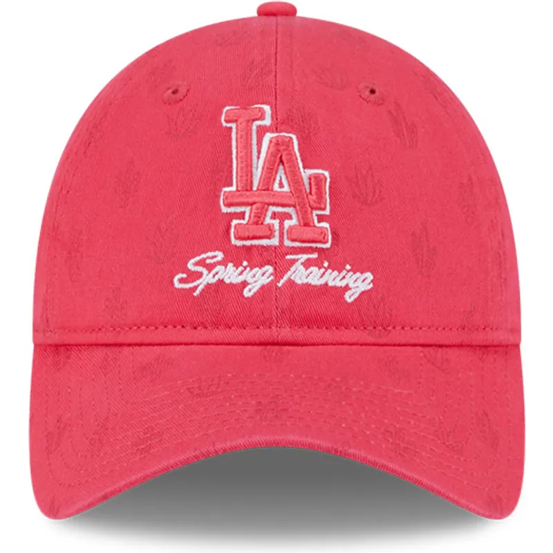rozowa-regulowana-czapka-z-zakrzywionym-daszkiem-dla-kobiet-9twenty-pattern-spring-training-fan-pack-2025-los-angeles-dodgers-ml