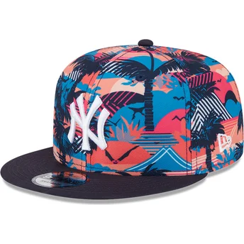 Casquette plate multicolore snapback 9FIFTY Printed Spring Training Fan Pack 2025 New York Yankees MLB New Era