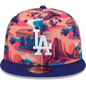 cappello-piatto-multicolore-snapback-9fifty-printed-spring-training-fan-pack-2025-dei-los-angeles-dodgers-mlb-di-new-era