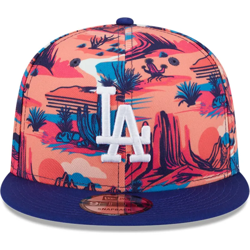 cappello-piatto-multicolore-snapback-9fifty-printed-spring-training-fan-pack-2025-dei-los-angeles-dodgers-mlb-di-new-era