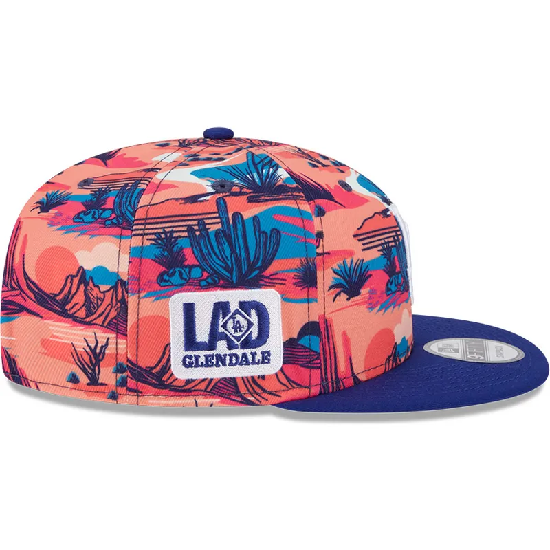 cappello-piatto-multicolore-snapback-9fifty-printed-spring-training-fan-pack-2025-dei-los-angeles-dodgers-mlb-di-new-era