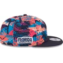 casquette-plate-multicolore-snapback-9fifty-printed-spring-training-fan-pack-2025-atlanta-braves-mlb-new-era