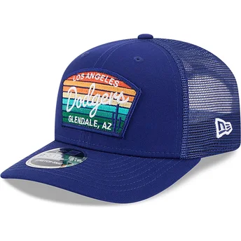 Casquette trucker bleue 9SEVENTY Stretch Snap Mesh Spring Training Fan Pack 2025 Los Angeles Dodgers MLB New Era