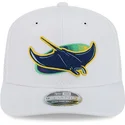 casquette-trucker-blanche-9seventy-perf-spring-training-fan-pack-2025-tampa-bay-rays-mlb-new-era