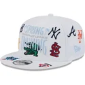 vit-platt-snapbackkeps-9fifty-scatter-spring-training-fan-pack-2025-med-mlb-grapefruit-league-logotyp-fran-new-era