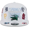 cappello-piatto-bianco-snapback-9fifty-scatter-spring-training-fan-pack-2025-di-mlb-grapefruit-league-logo-di-new-era
