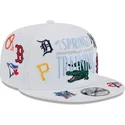 cappello-piatto-bianco-snapback-9fifty-scatter-spring-training-fan-pack-2025-di-mlb-grapefruit-league-logo-di-new-era