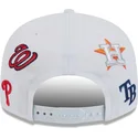 cappello-piatto-bianco-snapback-9fifty-scatter-spring-training-fan-pack-2025-di-mlb-grapefruit-league-logo-di-new-era