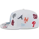 vit-platt-snapbackkeps-9fifty-scatter-spring-training-fan-pack-2025-med-mlb-grapefruit-league-logotyp-fran-new-era