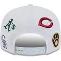 vit-platt-skarmsnapbackkeps-9fifty-scatter-spring-training-fan-pack-2025-med-mlb-cactus-league-logotyp-fran-new-era