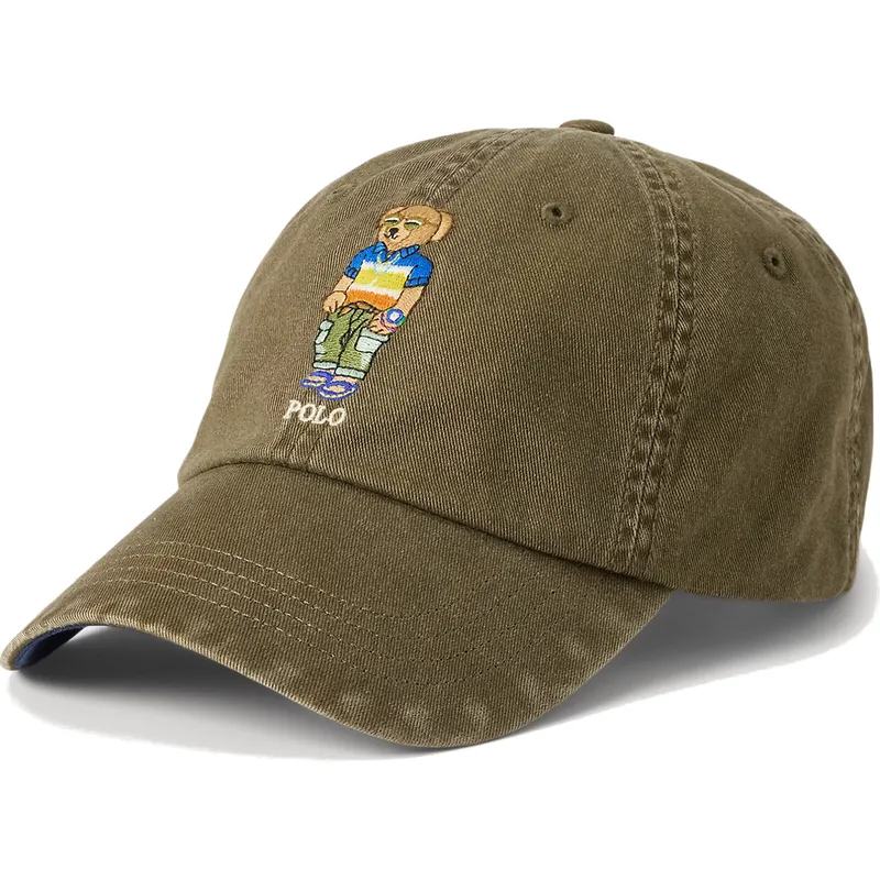 petten-gebogen-groen-verstelbaar-classic-sport-bear-van-polo-ralph-lauren