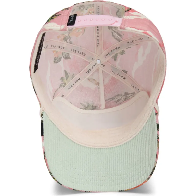 petten-gebogen-roze-snapback-the-farm-van-goorin-bros petten-gebogen-roze-snapback-the-farm-van-goorin-bros