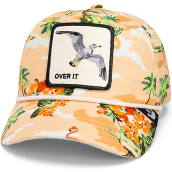 Petten gebogen bruin snapback Over It Quittin’ Time Salty Rim The Farm van Goorin Bros.