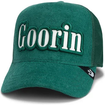 Goorin Bros. grøn trucker cap med Full Flavor Wordmark i French Terry.